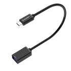 Wozinsky USB-C 3.0 - USB-A 3.0 OTG Adapter - Fekete