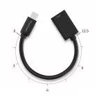 Wozinsky USB-C 3.0 - USB-A 3.0 OTG Adapter - Fekete