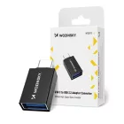 Wozinsky USB-C - USB-A 3.2 Adapter - Fekete