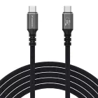 Wozinsky USB-C - USB-C USB4 Kábel - 2m 240W 40Gbps - Fekete