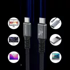 Wozinsky USB-C - USB-C USB4 Kábel - 2m 240W 40Gbps - Fekete