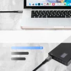Wozinsky USB-C - USB-C USB4 Kábel - 2m 240W 40Gbps - Fekete