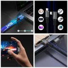 Wozinsky Derékszögű USB-C - USB-C Thunderbolt 4 Kábel - 2m 240W - Fekete