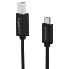 Wozinsky USB-C - USB-B Kábel 2m - Fekete