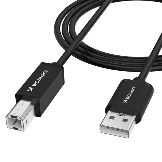 Wozinsky USB-A - USB-B Kábel 2m - Fekete