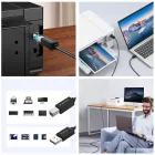 Wozinsky USB-A - USB-B Kábel 1m - Fekete
