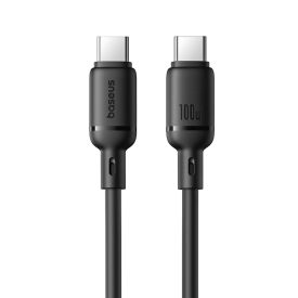 Baseus Silky USB-C - USB-C Kábel - 1m 100W - Fekete