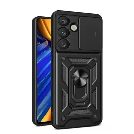   Samsung Galaxy S25 Edge Tok - Hybrid Armor Camshield - Fekete