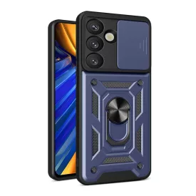 Samsung Galaxy S25 Edge Tok - Hybrid Armor Camshield - Kék