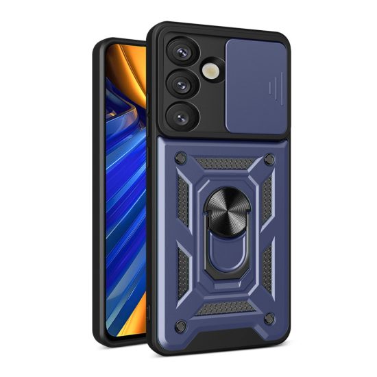 Samsung Galaxy S25 Edge Tok - Hybrid Armor Camshield - Kék