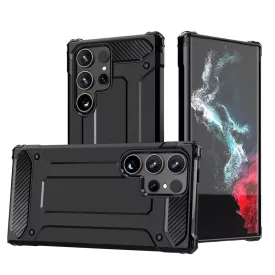 Samsung Galaxy S25 Edge Tok - Hybrid Armor Case - Fekete
