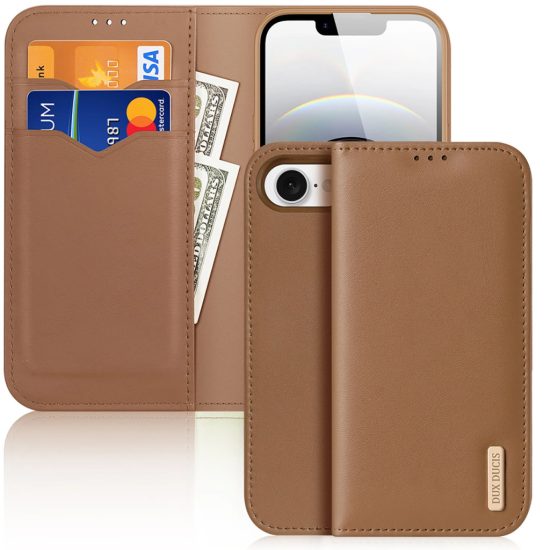 iPhone 16e Tok - Dux Ducis Hivo - Barna
