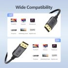 Tech-Protect UltraBoost DisplayPort 1.4 Kábel - 2m 4K 60Hz - Fekete