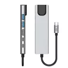 Tech-Protect HB02 6in1 USB-C HUB Adapter - 2x USB-A + 2x USB-C + HDMI 4K 30Hz + RJ45