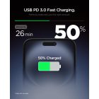 Spigen Essential EE201EU Hálózati Töltő 20W - USB-C - Fehér