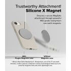 iPhone 16e / 17e Tok - Ringke Silicone Magnetic - Fekete