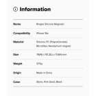 iPhone 16e / 17e Tok - Ringke Silicone Magnetic - Bézs