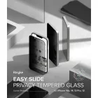 iPhone 13 / 13 Pro / 14 / 16e / 17e Kijelzővédő Üvegfólia - Ringke Easy Slide Privacy x 2 db