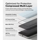iPhone 13 / 13 Pro / 14 / 16e / 17e Kijelzővédő Üvegfólia - Ringke Easy Slide Privacy x 2 db