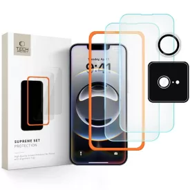   iPhone 16e / 17e Kijelzővédő és Kameravédő Üvegfólia Készlet - Tech-Protect Supreme Set