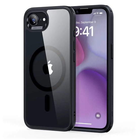 iPhone 16e Tok - ESR Classic Hybrid Halolock - Átlátszó-Fekete