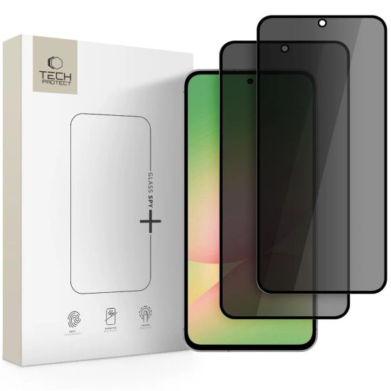 Samsung Galaxy A36 / A56 5G Kijelzővédő Üvegfólia - Tech-Protect Glass Spy+ x 2 db