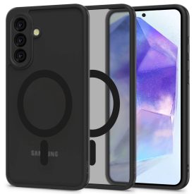 Samsung Galaxy A56 5G Tok - Tech-Protect MagMat MagSafe - Matt Fekete   Samsung Galaxy A56 5G Tok - Tech-Protect MagMat MagSafe - Matt Fekete