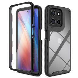 Motorola Moto G15 / G15 Power / G05 / E15 Tok - Tech-Protect Defense - Fekete   Motorola Moto G15 / G15 Power / G05 / E15 Tok - Tech-Protect Defense - Fekete