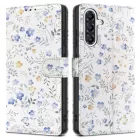 Samsung Galaxy A36 5G Tok - Tech-Protect Wallet - Fehér-Virágos