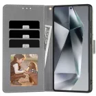 Samsung Galaxy A36 5G Tok - Tech-Protect Wallet - Fehér-Virágos