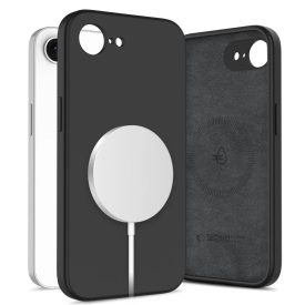 iPhone 16e Tok - Tech-Protect Liquid Silicone MagSafe - Fekete   iPhone 16e Tok - Tech-Protect Liquid Silicone MagSafe - Fekete