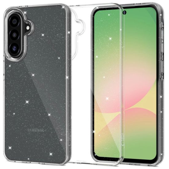Samsung Galaxy A36 5G Tok - Tech-Protect FlexAir - Átlátszó-Csillogó