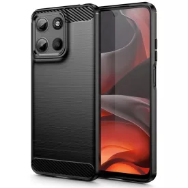   Motorola Moto G15 / G15 Power Tok - Tech-Protect TPUCarbon - Fekete