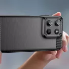 Motorola Moto G15 / G15 Power Tok - Tech-Protect TPUCarbon - Fekete