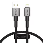 Tech-Protect Ultraboost DNA USB-A - Lightning Kábel - 0.25m 2.4A 12W - Szürke