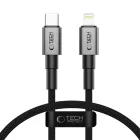 Tech-Protect Ultraboost DNA USB-C - Lightning Kábel - 0.25m 3A 27W - Szürke