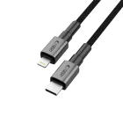Tech-Protect Ultraboost DNA USB-C - Lightning Kábel - 0.25m 3A 27W - Szürke