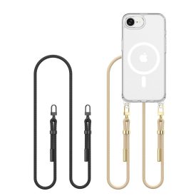 iPhone 16e Tok - Tech-Protect FlexAir Chain MagSafe - Fekete + Bézs   iPhone 16e Tok - Tech-Protect FlexAir Chain MagSafe - Fekete + Bézs