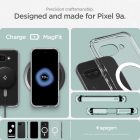 Google Pixel 9A Tok - Spigen Ultra Hybrid MagFit - Átlátszó-Fehér