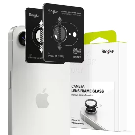   iPhone 16e / 17e Lencsevédő - Ringke Camera Lens Frame Glass x 2 db - Fekete