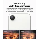 iPhone 16e / 17e Lencsevédő - Ringke Camera Lens Frame Glass x 2 db - Fekete