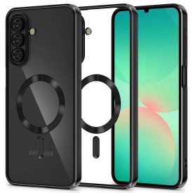   Samsung Galaxy A26 5G Tok - Tech-Protect MagFlex MagSafe - Átlátszó-Fekete