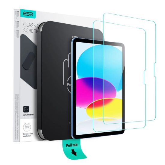 iPad 10.9" (2022) / 11" (2025) Kijelzővédő Üvegfólia - ESR UltraFit Tempered Glass x 2 db