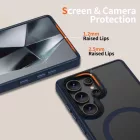Samsung Galaxy S25 Ulra Tok - Tech-Protect MagMat MagSafe - Átlátszó-Kék