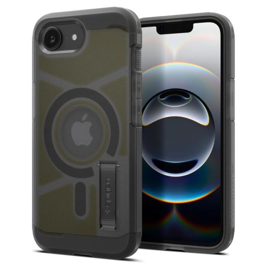 iPhone 16e Tok - Spigen Tough Armor AI MagFit - Frost Black