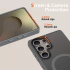 Samsung Galaxy S25 Ultra Tok - Tech-Protect MagMat MagSafe - Átlátszó-Szürke