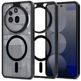 Nothing Phone 3A Pro Tok - Tech-Protect MagMat MagSafe - Átlátszó-Fekete   Nothing Phone 3A Pro Tok - Tech-Protect MagMat MagSafe - Átlátszó-Fekete