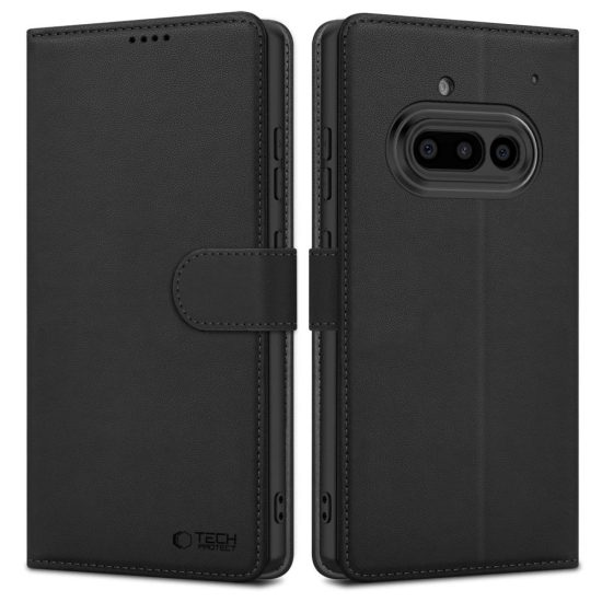 Nothing Phone 3A Tok - Tech-Protect Wallet - Fekete
