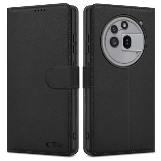 Nothing Phone 3A Pro Tok - Tech-Protect Wallet - Fekete