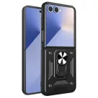 Samsung Galaxy Z Flip 7 Tok - Hybrid Armor Camshield - Fekete